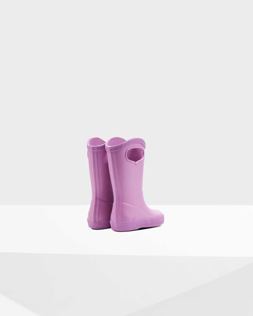 Hunter Original First Classic Grab Handle Kids Rain Boots NZ-72430L Lilac